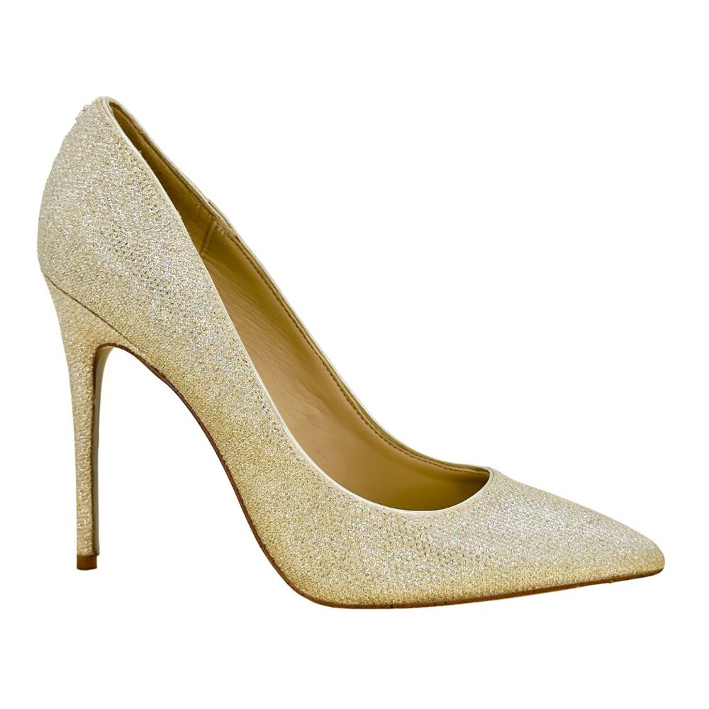 Sam Edelman Light Gold Danna Mesh Point Toe Stiletto High Heels Size 9 NEW!